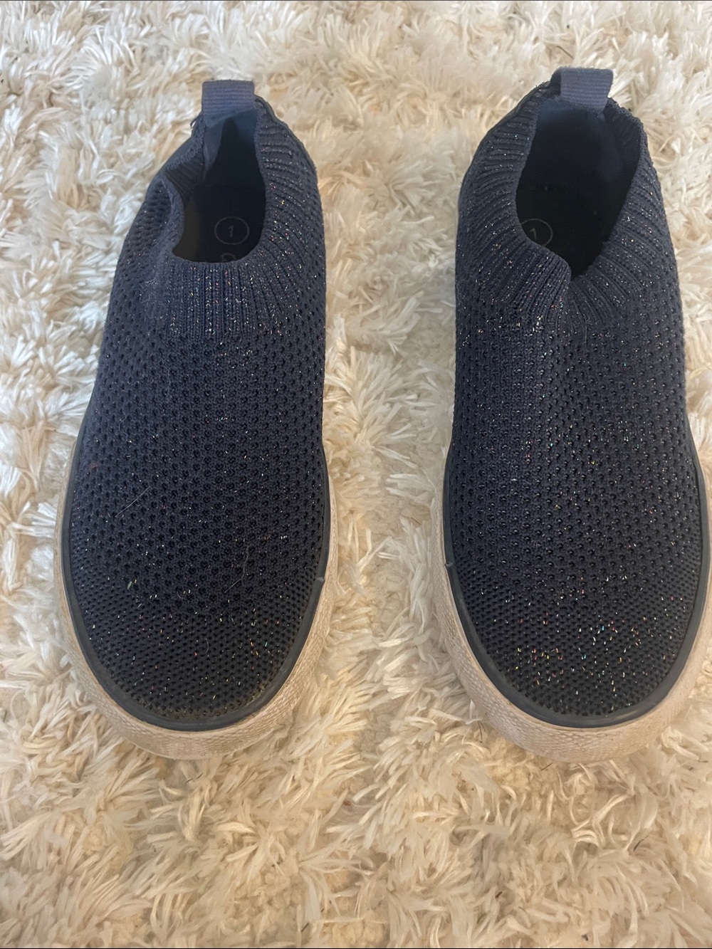 Kids Slip-On Knit Sneakers - Navy